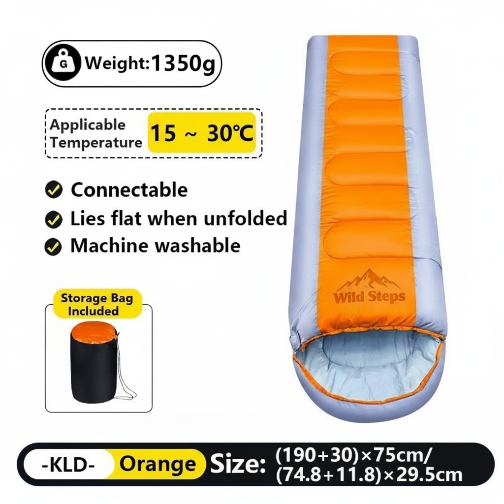 A portable sleeping bag suitable for adults