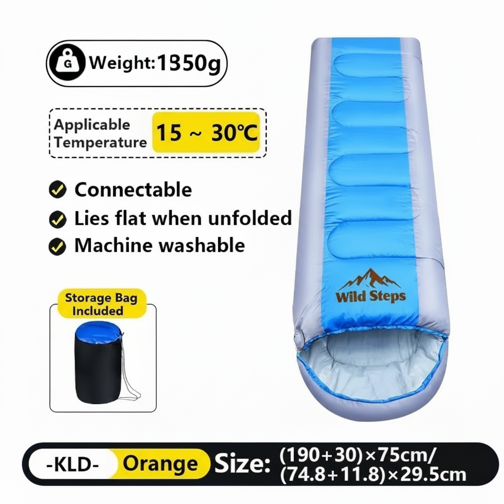 A portable sleeping bag suitable for adults
