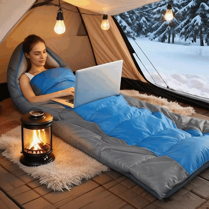 A portable sleeping bag suitable for adults