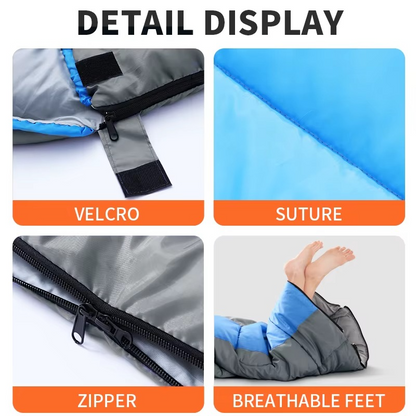 A portable sleeping bag suitable for adults