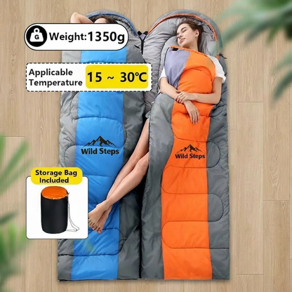 A portable sleeping bag suitable for adults
